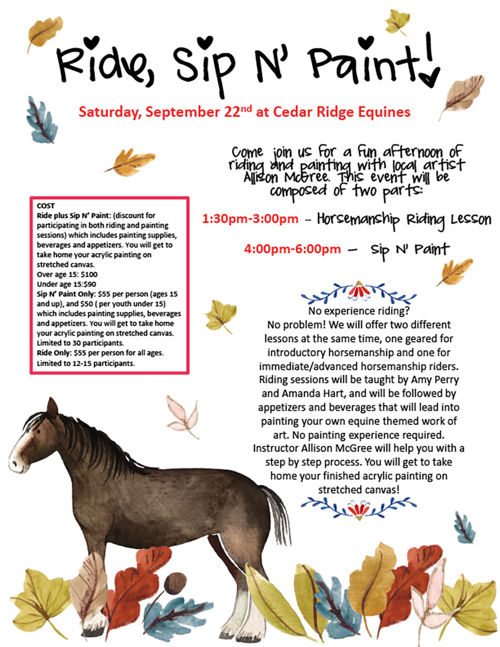 Cedar Ridge Equine Bozeman, Montana