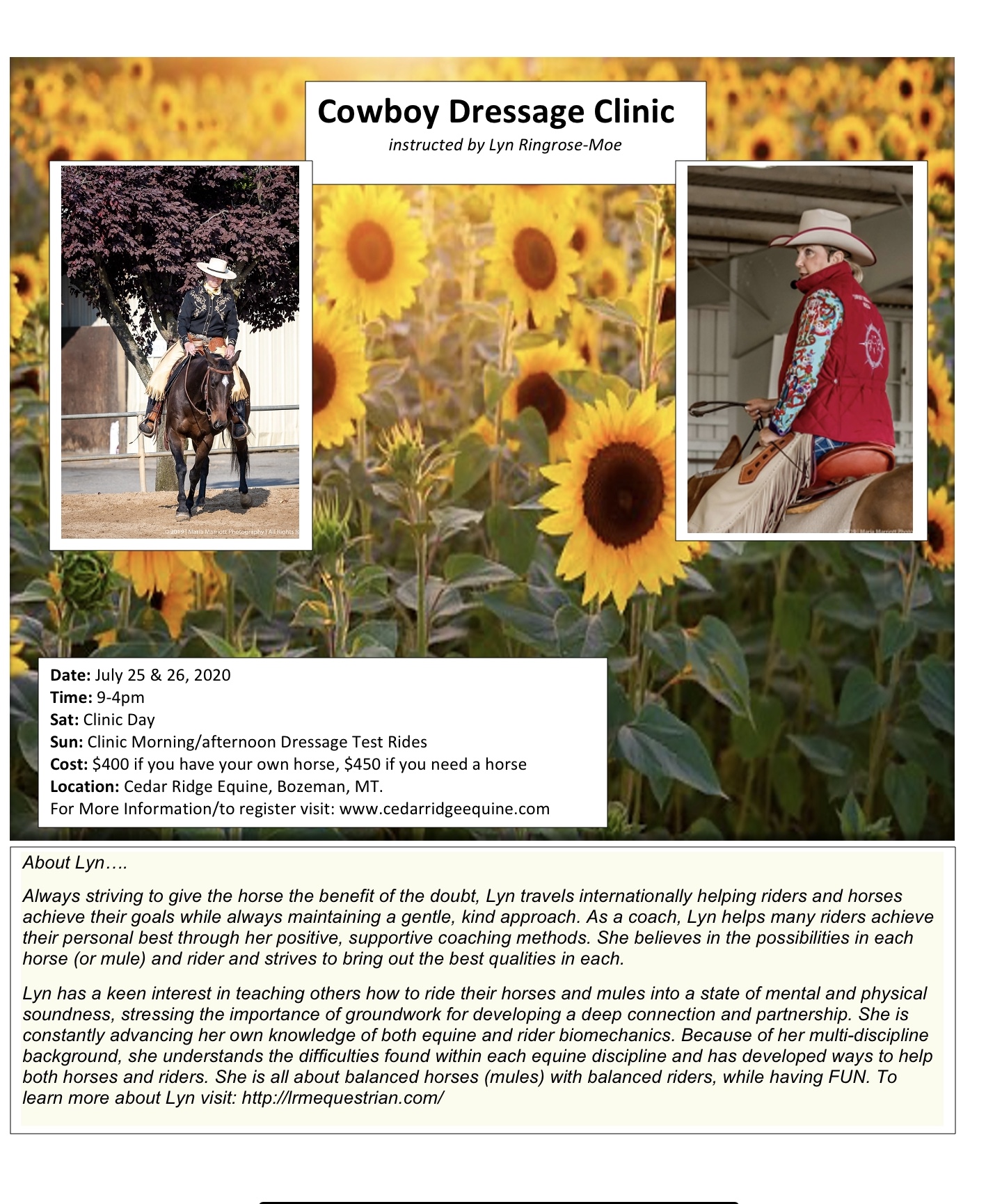 Cowboy Dressage Clinic
