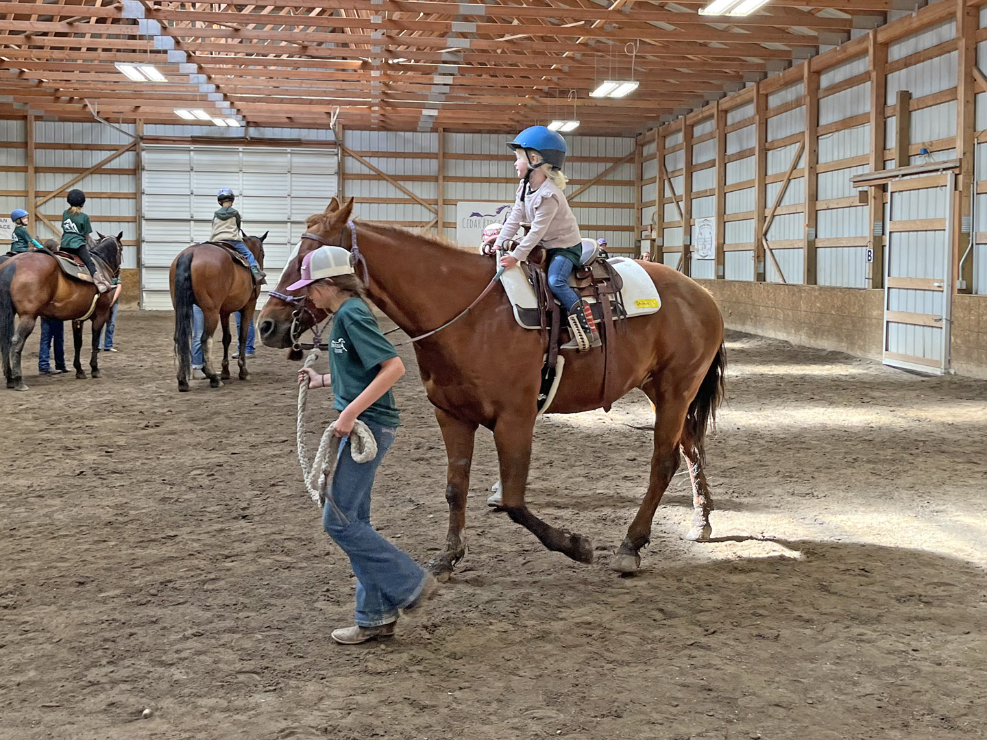 Kid Riding A Horse Cedar Ridge Eqine